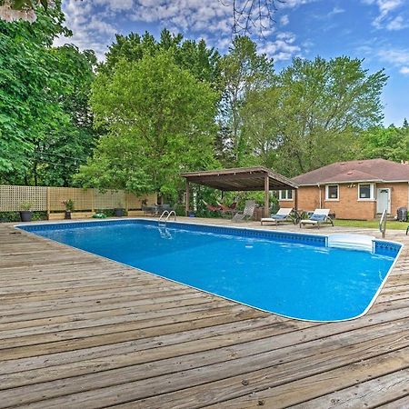 Lake Michigan Hideaway Pool, Steps To Beach! Michiana Esterno foto